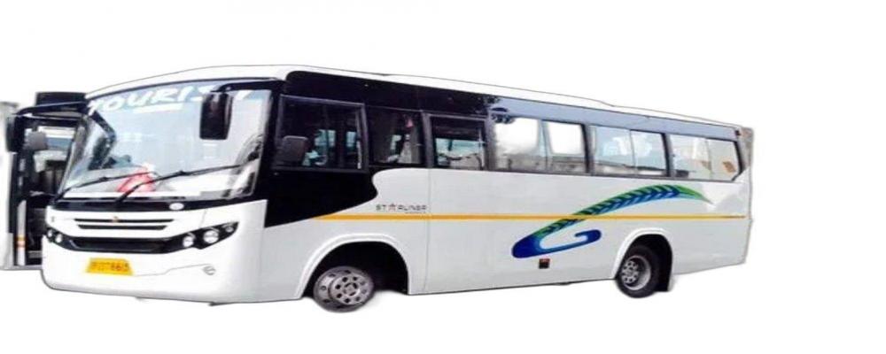 White Mini Bus 27 Seater AC